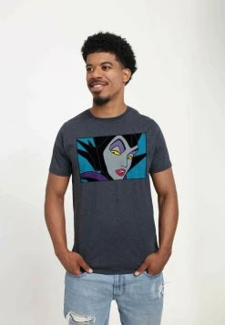 Henry Tiger DISNEY UNISEX MALEFICENT EYES - T-Shirt Print - Melange Black -Günstiges Henry Tiger Geschäft 72e86a928b2e4e0faf16571df1a8d8b1