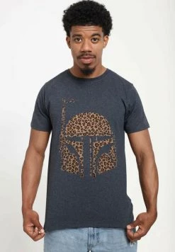 Henry Tiger Unisex STAR WARS: CLASSIC - BOBA CHEETAH - T-Shirt Print - Melange Black -Günstiges Henry Tiger Geschäft 73061ee5f6354480ad7c392cc2094858