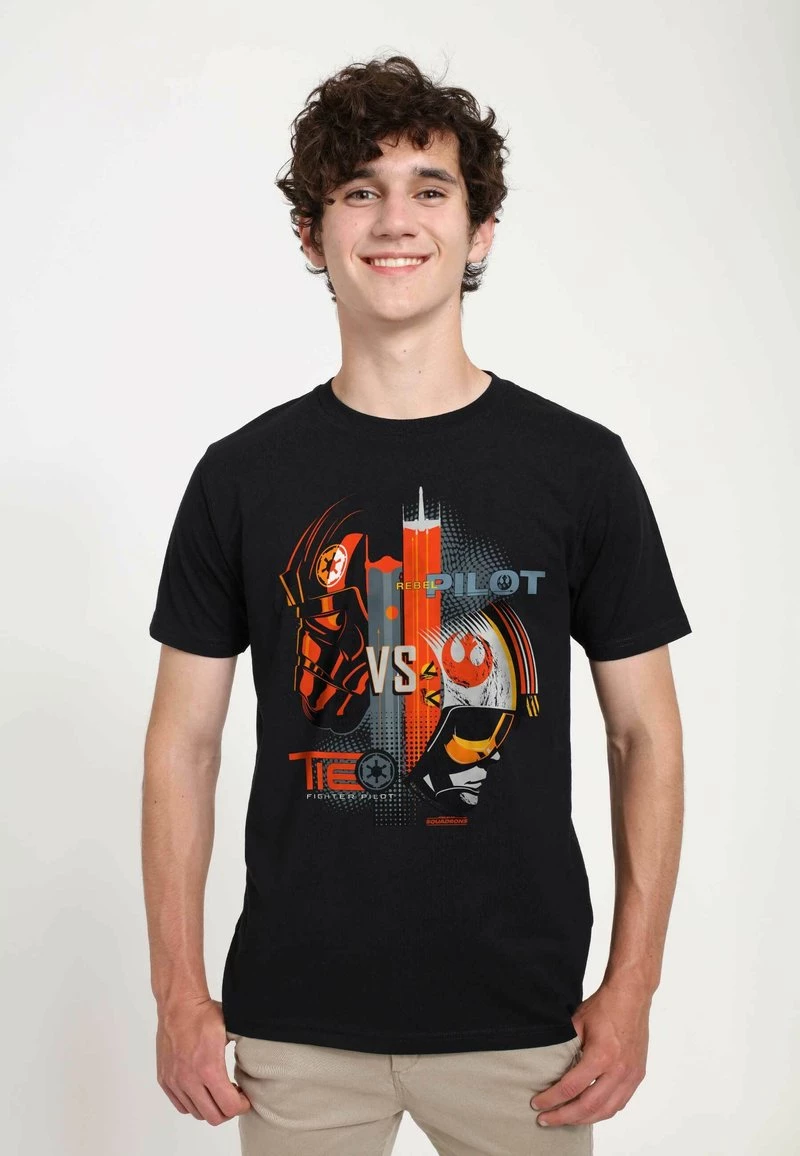 Henry Tiger Unisex STAR WARS: SQUADRONS - EMPIRE VS REBELS - T-Shirt Print - Black 1 Henry Tiger Unisex STAR WARS: SQUADRONS - EMPIRE VS REBELS - T-Shirt Print - Black