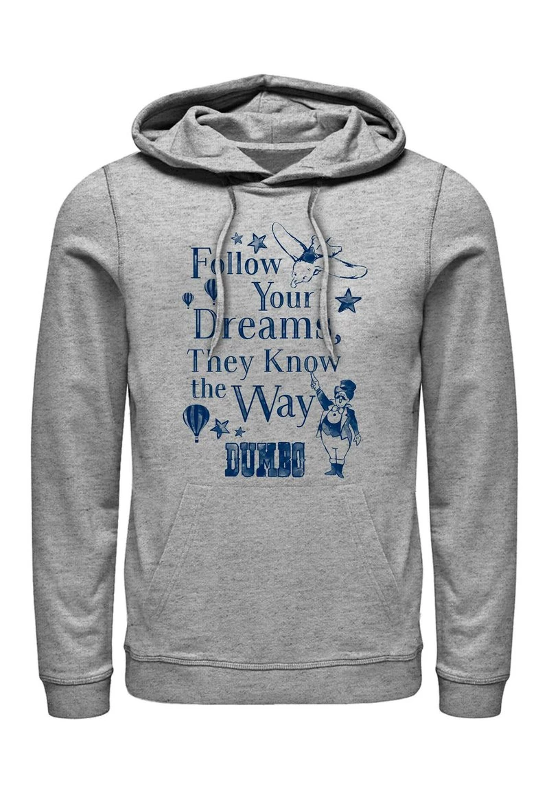 Henry Tiger DISNEY CLASSICS UNISEX FOLLOW DREAMS HOODIE - Kapuzenpullover - Melange Grey 1 Henry Tiger DISNEY CLASSICS UNISEX FOLLOW DREAMS HOODIE - Kapuzenpullover - Melange Grey