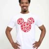 Henry Tiger DISNEY CLASSICS UNISEX MICKEY HEARTS FILL - T-Shirt Print - White