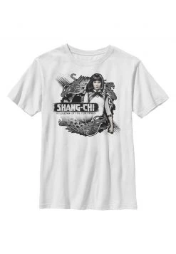 Henry Tiger Unisex MARVEL XIALING DRAGONS - T-Shirt Print - White