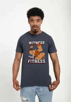 Henry Tiger Unisex PIXAR HERCULES - WITNESS THE FITNESS - T-Shirt Print - Melange Black -Günstiges Henry Tiger Geschäft 749ee379c477479da8863fb6b387d91a