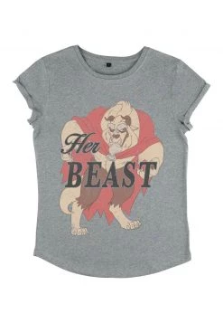 Henry Tiger Damen DISNEY BEAUTY & THE BEAST - HER BEAST - T-Shirt Print - Melange Grey -Günstiges Henry Tiger Geschäft 74c6fce0b6d248c18cee8c56aacb10f3
