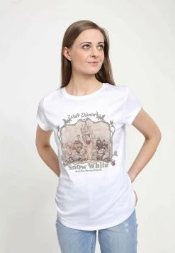 Henry Tiger Damen DISNEY SNOW WHITE - SNOW WHITE AND FRIENDS - T-Shirt Print - White