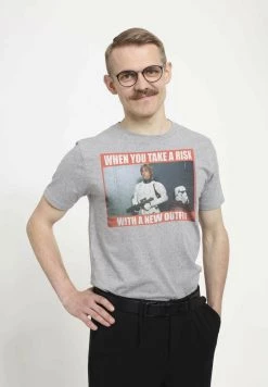 Henry Tiger STAR WARS NEW OUTFIT - T-Shirt Print - Melange Grey | Herren