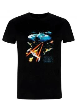 Henry Tiger Unisex STAR WARS: CLASSIC - EP 1 EPIC SCENE - T-Shirt Print - Black -Günstiges Henry Tiger Geschäft 75f18505b33346f9847f603017d19069