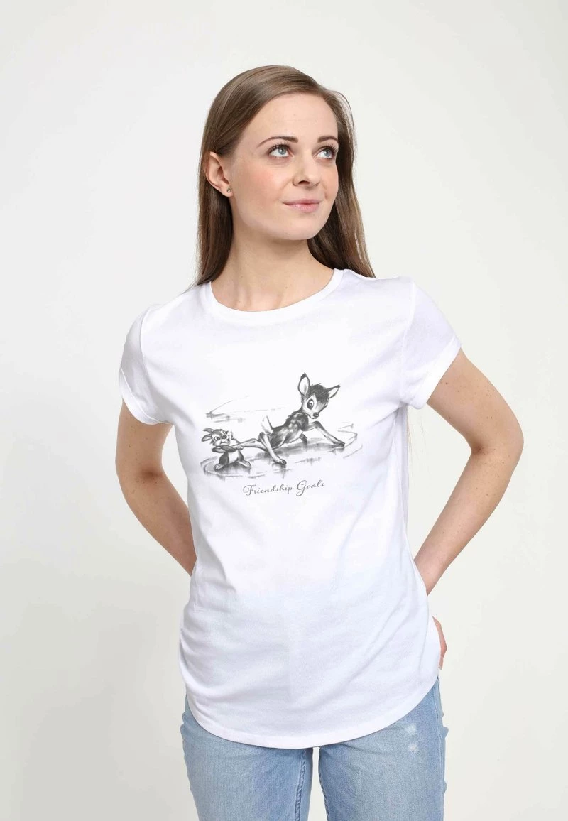 Henry Tiger Damen DISNEY CLASSICS BAMBI - BAMBI FRIENDSHIP - T-Shirt Print - White 4 Henry Tiger Damen DISNEY CLASSICS BAMBI - BAMBI FRIENDSHIP - T-Shirt Print - White – Bild 4