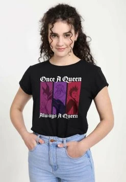 Henry Tiger Damen DISNEY VILLAINS - QUEEN COLOR - T-Shirt Print - Black -Günstiges Henry Tiger Geschäft 76d8031046974ba8a196189c8c1a8f99