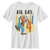 Henry Tiger Unisex DISNEY CLASSICS GOOFY CANDLES FOUR - T-Shirt Print - White