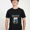 Henry Tiger Unisex STAR WARS CHROME DOME - T-Shirt Print - Black