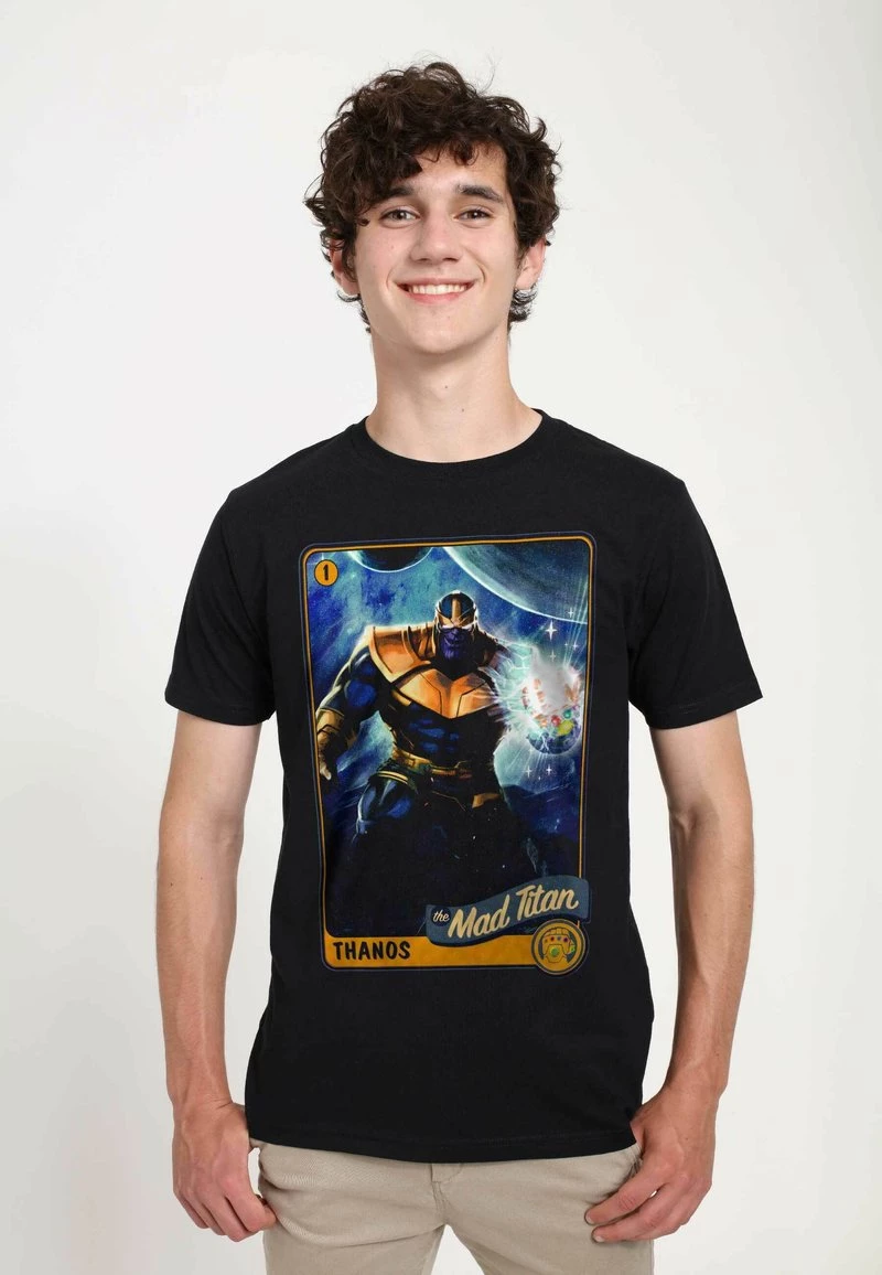 Henry Tiger Herren MARVEL TITAN CARD - T-Shirt Print - Black 1 Henry Tiger Herren MARVEL TITAN CARD - T-Shirt Print - Black