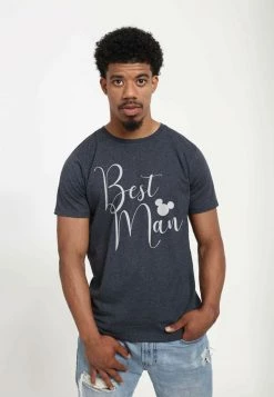 Henry Tiger DISNEY MICKEY MOUSE UNISEX BEST - T-Shirt Print - Melange Black -Günstiges Henry Tiger Geschäft 77ee99ad73cc4e678f63e3d665317d04