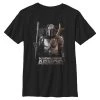 Henry Tiger Unisex STAR WARS MANDOMON NO NO KIDS - T-Shirt Print - Black
