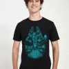 Henry Tiger Unisex STAR WARS: CLASSIC - BLUE FALCON - T-Shirt Print - Black