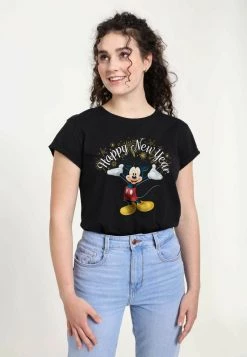 Henry Tiger DISNEY CLASSICS MICKEY CLASSIC - MICKEY HAPPY NEW YEAR - T-Shirt Print - Black | Damen -Günstiges Henry Tiger Geschäft 79dba881c253439c9b55744099915418