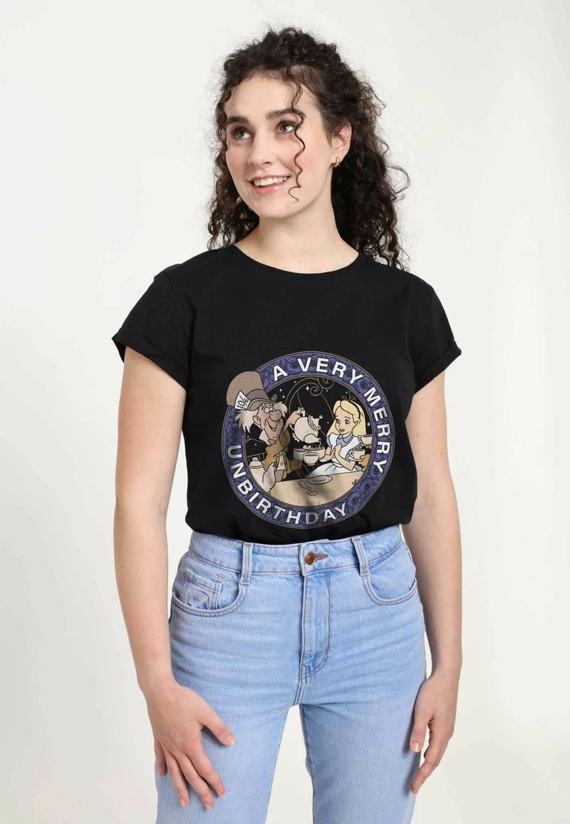 Henry Tiger Damen DISNEY CLASSICS VERY MERRY UNBIRTHDAY - T-Shirt Print - Black 4 Henry Tiger Damen DISNEY CLASSICS VERY MERRY UNBIRTHDAY - T-Shirt Print - Black – Bild 4