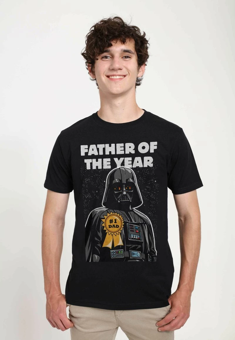 Henry Tiger Unisex STAR WARS: CLASSIC - FATHER OF THE YEAR #1 DAD - T-Shirt Print - Black 1 Henry Tiger Unisex STAR WARS: CLASSIC - FATHER OF THE YEAR #1 DAD - T-Shirt Print - Black