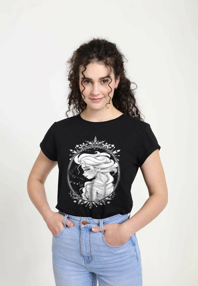 Henry Tiger Damen DISNEY FROZEN - ELSA FRAME - T-Shirt Print - Black 4 Henry Tiger Damen DISNEY FROZEN - ELSA FRAME - T-Shirt Print - Black – Bild 4