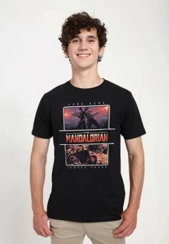 Henry Tiger STAR WARS UNISEX MANDOMON EPI6 CHASED - T-Shirt Print - Black