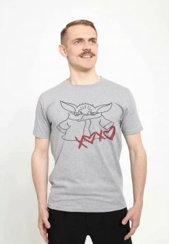 Henry Tiger STAR WARS UNISEX XOXO - T-Shirt Print - Melange Grey