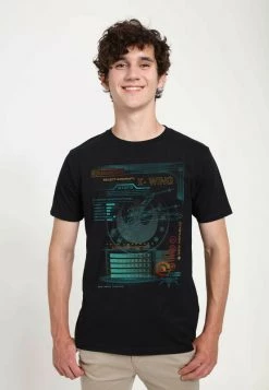 Henry Tiger STAR WARS: SQUADRONS - X-WING GAME COMPONENTS - T-Shirt Print - Black | Unisex