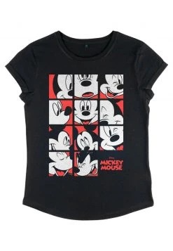 Henry Tiger DISNEY CLASSICS MICKEY CLASSIC - MICKEY MOUSE EXPRESSION GRID - T-Shirt Print - Black | Damen -Günstiges Henry Tiger Geschäft 7d4b86dbf1844cd6a7886fbfcb1ef239