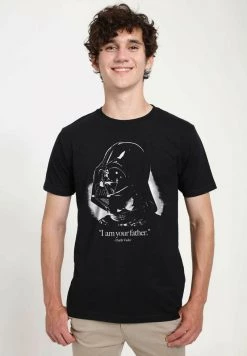 Henry Tiger Unisex STAR WARS: CLASSIC - VADER IS THE FATHER - T-Shirt Print - Black