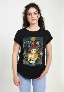 Henry Tiger Damen DISNEY BEAUTY & THE BEAST - BELLE VEAU - T-Shirt Print - Black