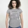 Henry Tiger Damen T-Shirt Print - Melange Grey