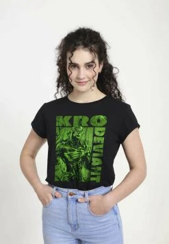 Henry Tiger Damen MARVEL GREEN KRO - T-Shirt Print - Black -Günstiges Henry Tiger Geschäft 7ef356e4d6434a9992b037206323266d