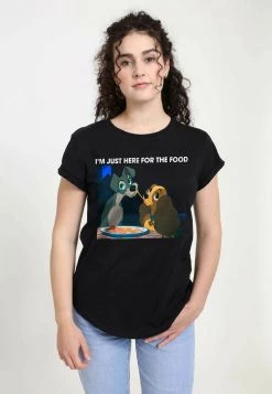 Henry Tiger Damen DISNEY CLASSICS LADY & THE TRAMP - LADY TRAMP MEME - T-Shirt Print - Black