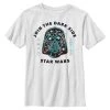 Henry Tiger Unisex STAR WARS SPACE FACE - T-Shirt Print - White