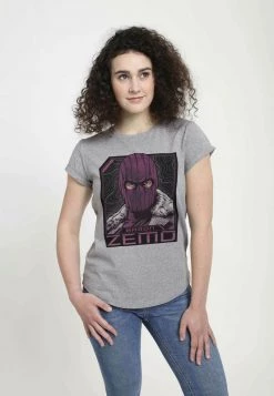 Henry Tiger Damen MARVEL BADGE OF ZEMO - T-Shirt Print - Melange Grey 7 Henry Tiger Damen MARVEL BADGE OF ZEMO - T-Shirt Print - Melange Grey -Günstiges Henry Tiger Geschäft 7f8731d1f9b546a7940ec37ac2f6cc27