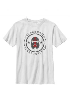 Henry Tiger Unisex STAR WARS BB BADGE CLONE - T-Shirt Print - White