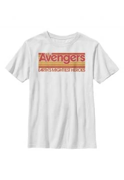 Henry Tiger Unisex MARVEL KIDS RETRO AVENGERS - T-Shirt Print - White