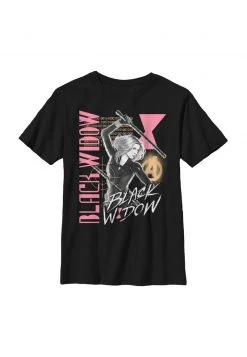 Henry Tiger Unisex MARVEL BLACK WIDOW RETRO - T-Shirt Print - Black
