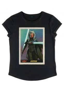 Henry Tiger Damen STAR WARS WOMEN'S AHSOKA CARD T-SHIRT - T-Shirt Print - Black -Günstiges Henry Tiger Geschäft 80417a7c9ca9402bbdfb6ab5c90fab6d