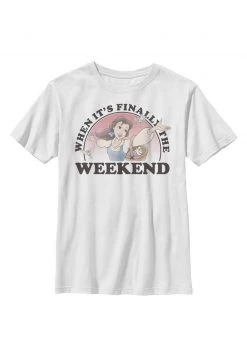 Henry Tiger Unisex DISNEY WEEKEND BELLE - T-Shirt Print - White