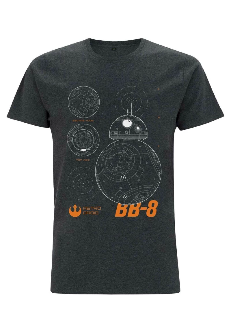 Henry Tiger STAR WARS UNISEX BEEBEE - T-Shirt Print - Melange Black 5 Henry Tiger STAR WARS UNISEX BEEBEE - T-Shirt Print - Melange Black – Bild 5