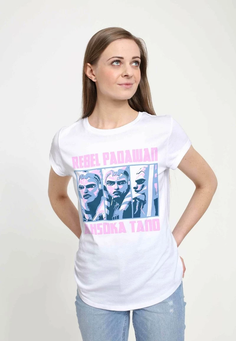 Henry Tiger Damen STAR WARS: CLONE WARS - AHSOKA REBEL BOXUP - T-Shirt Print - White 1 Henry Tiger Damen STAR WARS: CLONE WARS - AHSOKA REBEL BOXUP - T-Shirt Print - White