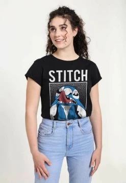 Henry Tiger Damen DISNEY CLASSICS LILO & STITCH - SAVAGE STITCH - T-Shirt Print - Black -Günstiges Henry Tiger Geschäft 80f7806e4d6c4920a5844e2b09fa8a58