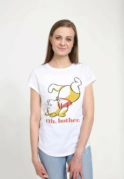 Henry Tiger Damen DISNEY WOMEN'S OH BOTHER BEAR - T-Shirt Print - White