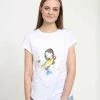 Henry Tiger Damen DISNEY MULAN - MULAN AND MUSHU - T-Shirt Print - White