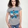 Henry Tiger Damen DISNEY PATRIOTIC GOOF - T-Shirt Print - Melange Grey