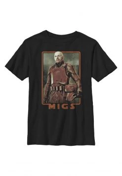 Henry Tiger Unisex STAR WARS MANDOMON EPI THE ENEMY - T-Shirt Print - Black