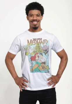Henry Tiger Unisex DISNEY THE LITTLE MERMAID - MERMAID COVER - T-Shirt Print - White