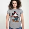 Henry Tiger Damen DISNEY CLASSICS MICKEY CLASSIC - LUMBERJACK MICKEY - T-Shirt Print - Melange Grey