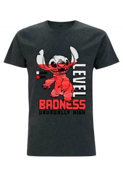 Henry Tiger Unisex DISNEY CLASSICS LILO & STITCH - BADNESS LEVEL - T-Shirt Print - Melange Black -Günstiges Henry Tiger Geschäft 8299ab6fd3e74d3994c0724989b71f99