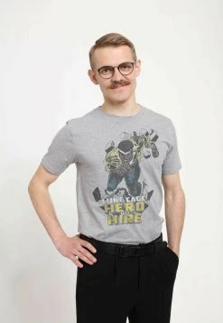 Henry Tiger Unisex MARVEL DEFENDERS - HERO FOR HIRE - T-Shirt Print - Melange Grey -Günstiges Henry Tiger Geschäft 836abfaffffc4c379638445636a5b67f